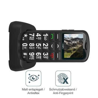 9H Hartbeschichtete, flexible Folie passend zugeschnitten für Uleway Seniorenhandy