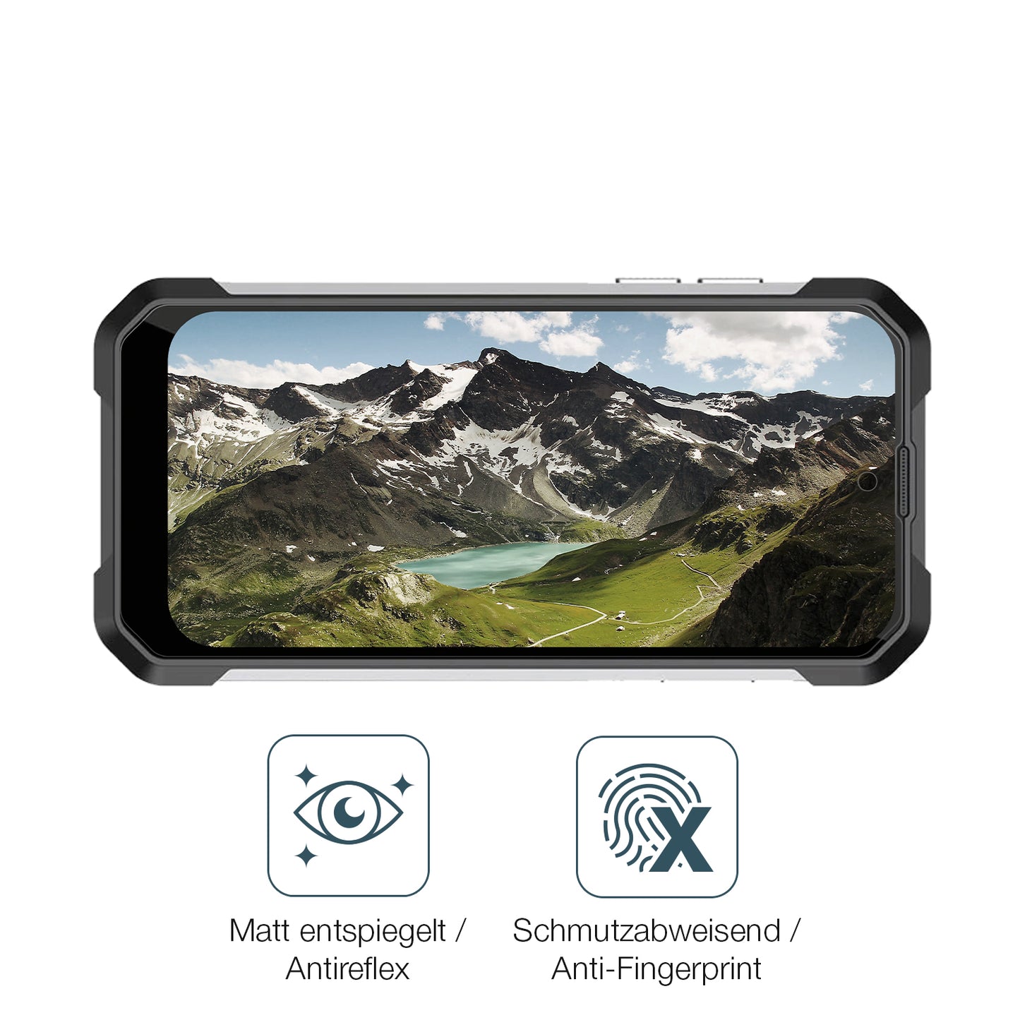 9H Hartbeschichtete, flexible Folie passend zugeschnitten für Unihertz Tank Mini