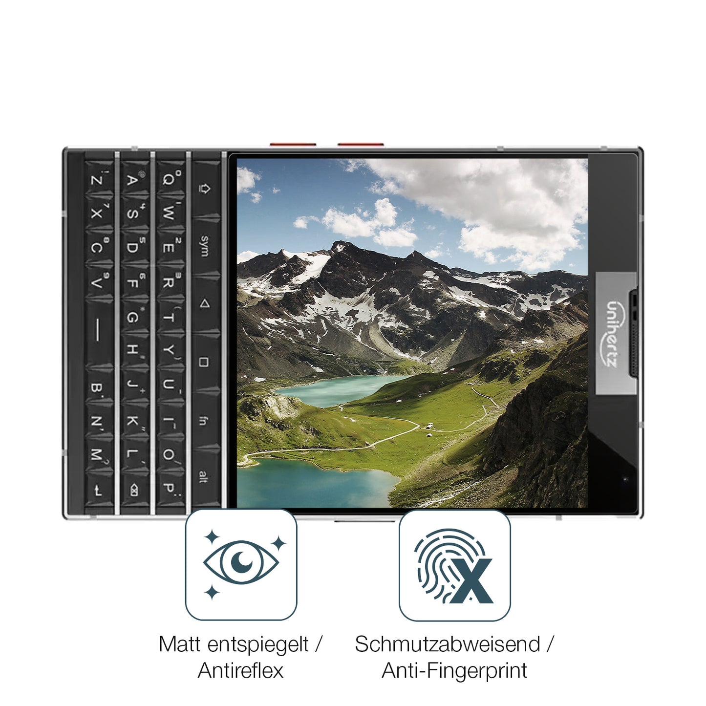 Schutz gegen Kratzer auf dem Unihertz Titan 2 Glas durch Schlüssel oder Ähnliches