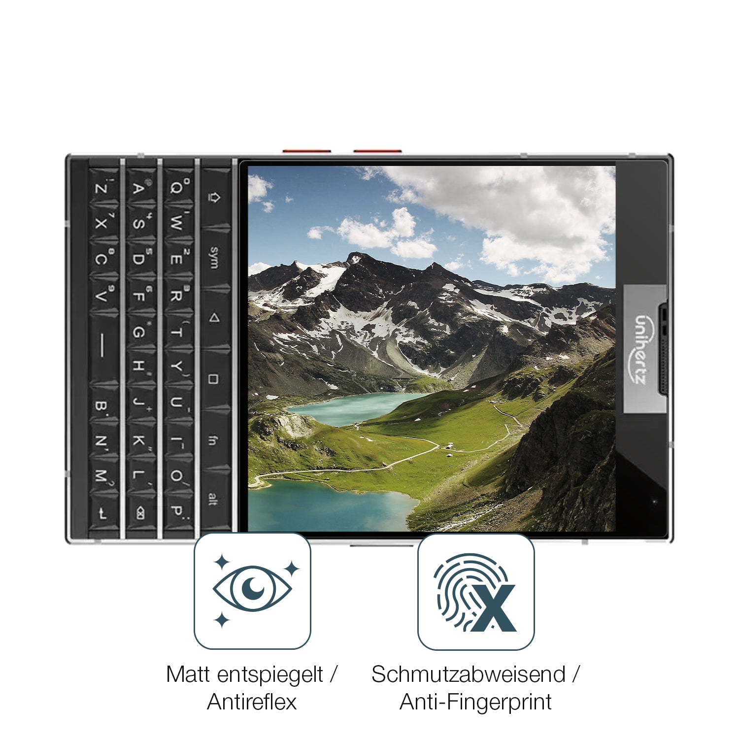 Schutz gegen Kratzer auf dem Unihertz Titan 2 Glas durch Schlüssel oder Ähnliches