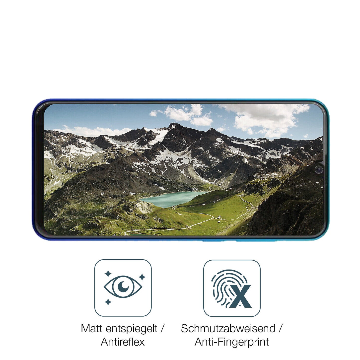 9H Hartbeschichtete, flexible Folie passend zugeschnitten für Walton H8 pro