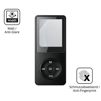 9H Hartbeschichtete, flexible Folie passend zugeschnitten für Witfoam SHD151 MP3-Player
