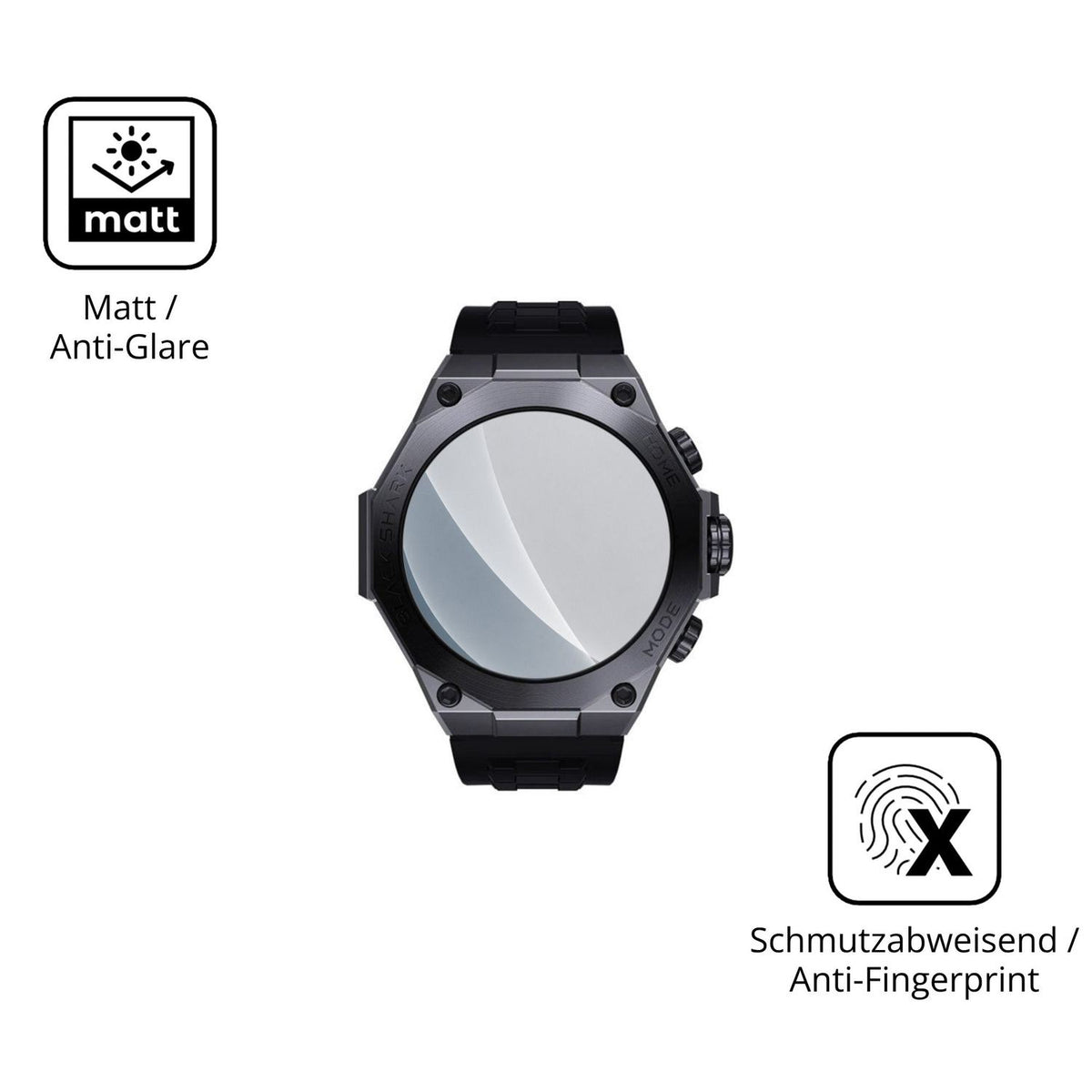 9H Hartbeschichtete, flexible Folie passend zugeschnitten für Xiaomi Black Shark S1 Pro