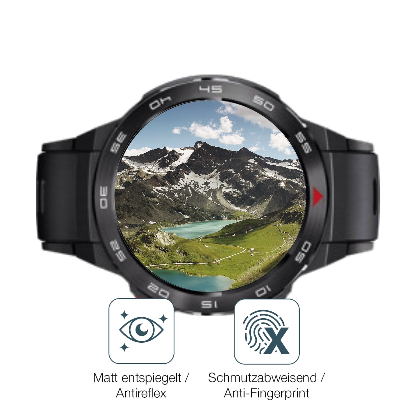 9H Hartbeschichtete, flexible Folie passend zugeschnitten für Xiaomi Mibro GS Pro