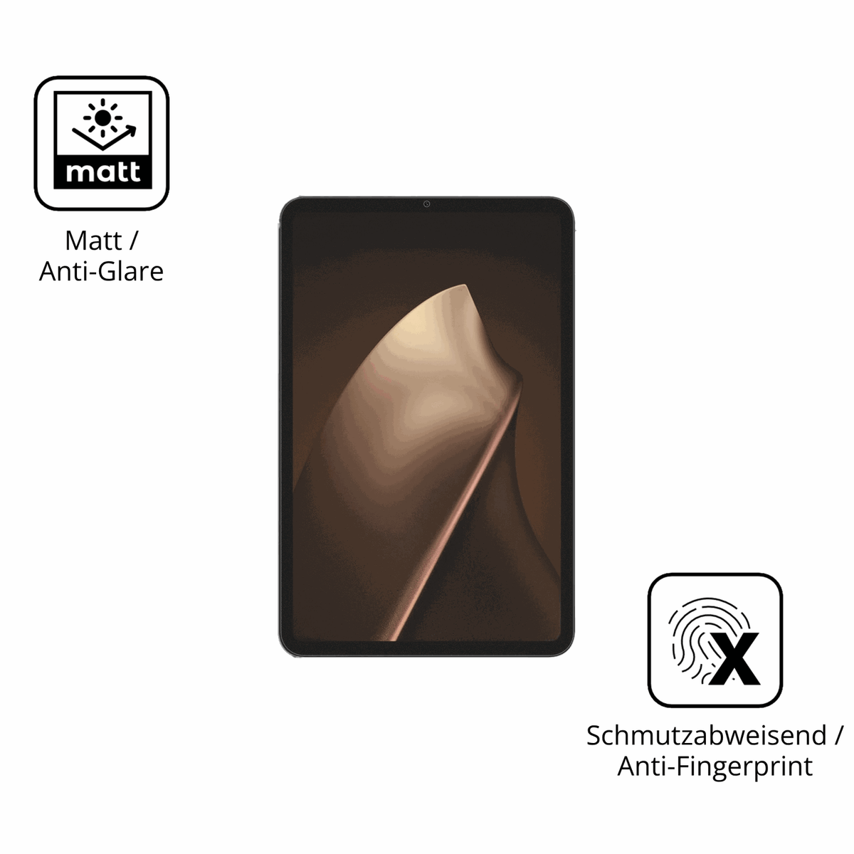 9H Hartbeschichtete, flexible Folie passend zugeschnitten für Xiaomi Pad Mini 8.8
