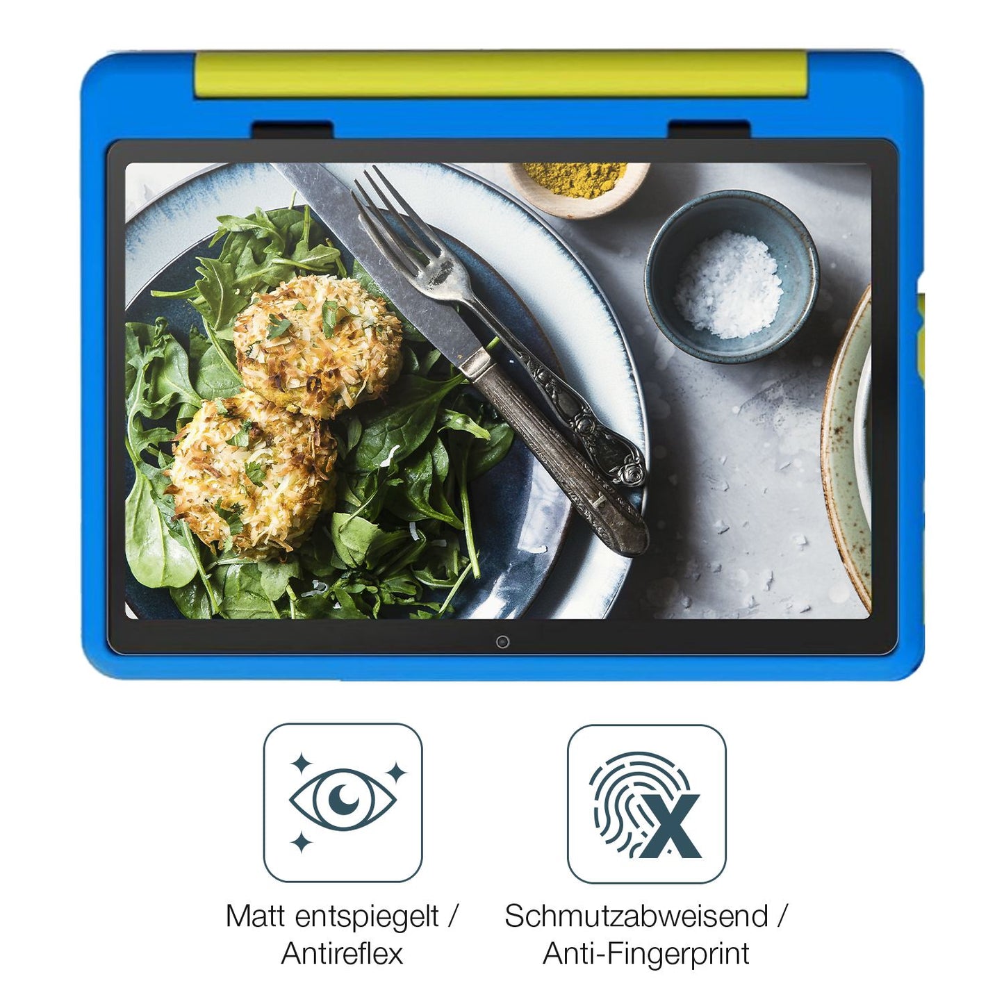 9H Hartbeschichtete, flexible Folie passend zugeschnitten für Yicty Kinder Tablet
