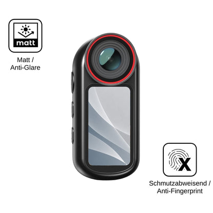 2x 9H Schutzfolie matt für Yonvim Mini Body Cam 4K Panzerfolie