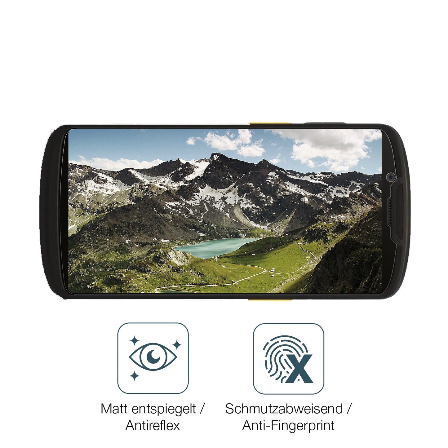 9H Hartbeschichtete, flexible Folie passend zugeschnitten für Zebra TC73 / TC78