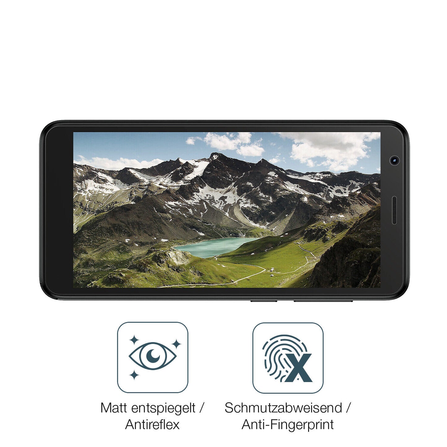 9H Hartbeschichtete, flexible Folie passend zugeschnitten für ZTE Blade A31