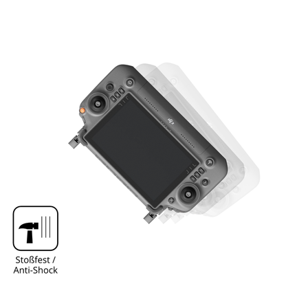 Schutz gegen Kratzer auf dem DJI Inspire 3 RC Plus Glas durch Schlüssel, Stöße gegen die Tischkante oder Stürze