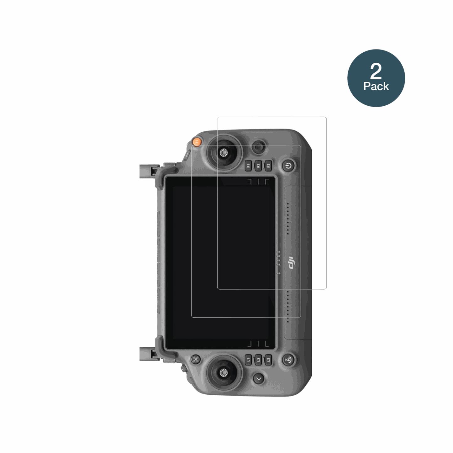 DJIInspire 3 RC Plus mit aufgebrachter dipos Flex Schutzfolie, glasklare Darstellung ohne Einschränkungen