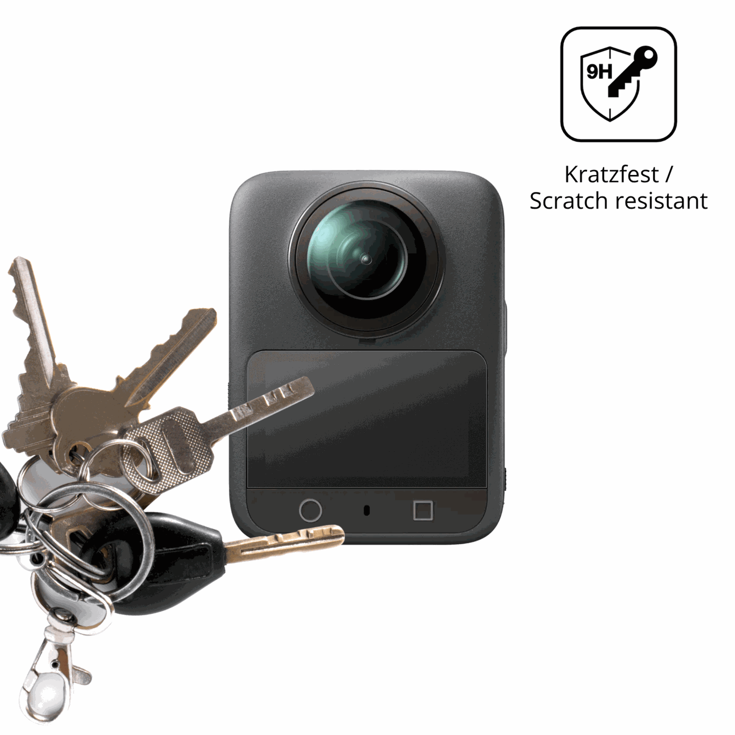 dipos Displayschutz für DJI Osmo 360, mattierte Oberfläche, robuste Festigkeit und perfekte Passform
