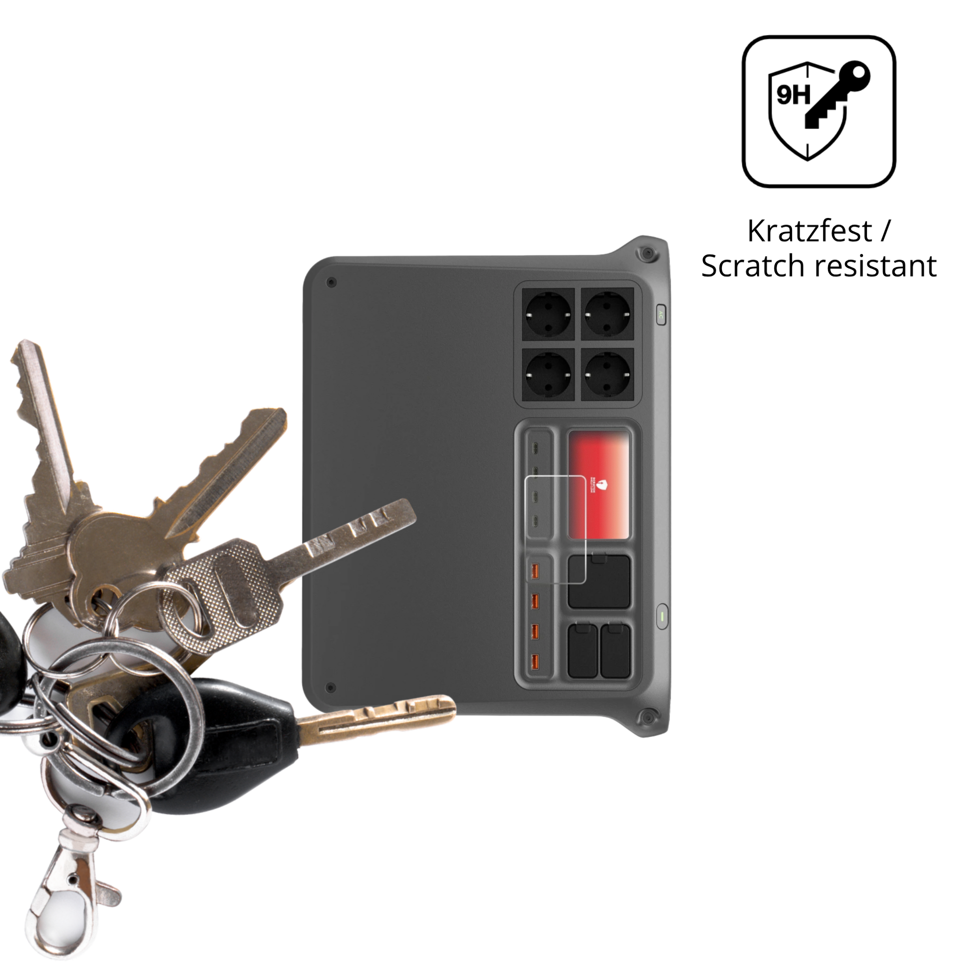 dipos Displayschutz für DJI Power 2000, mattierte Oberfläche, robuste Festigkeit und perfekte Passform