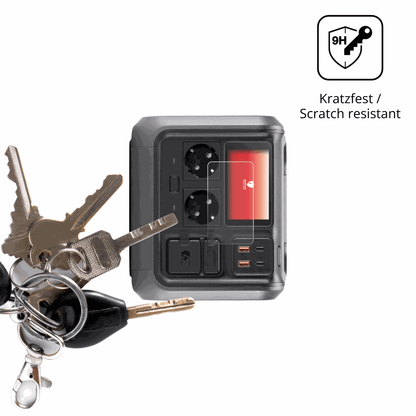 dipos Displayschutz für DJI Power 500, mattierte Oberfläche, robuste Festigkeit und perfekte Passform