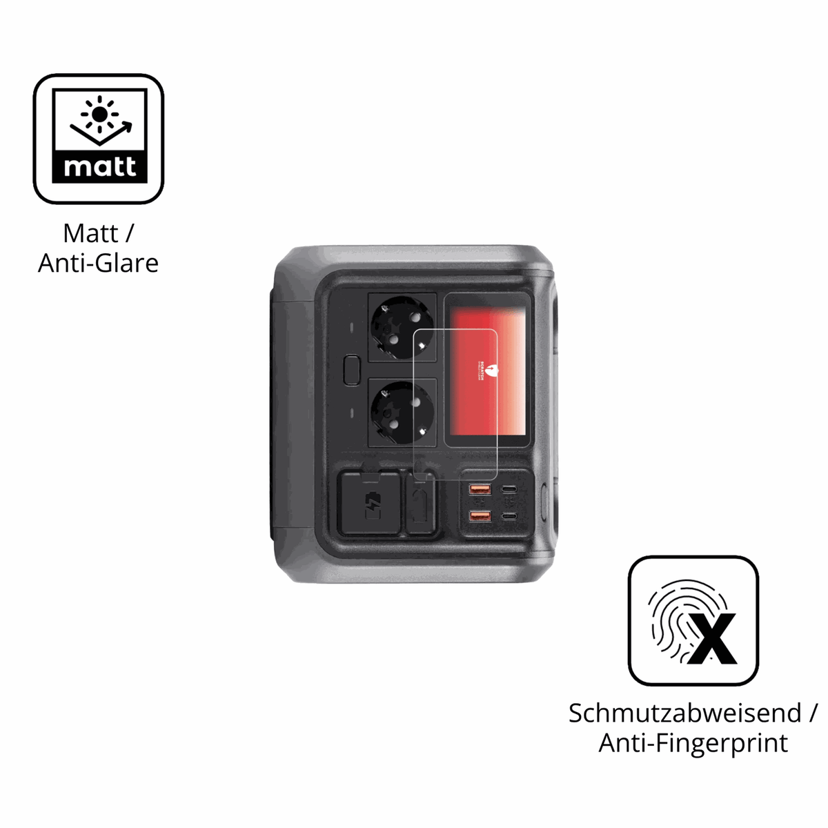 9H Hartbeschichtete, flexible Folie passend zugeschnitten für DJI Power 500