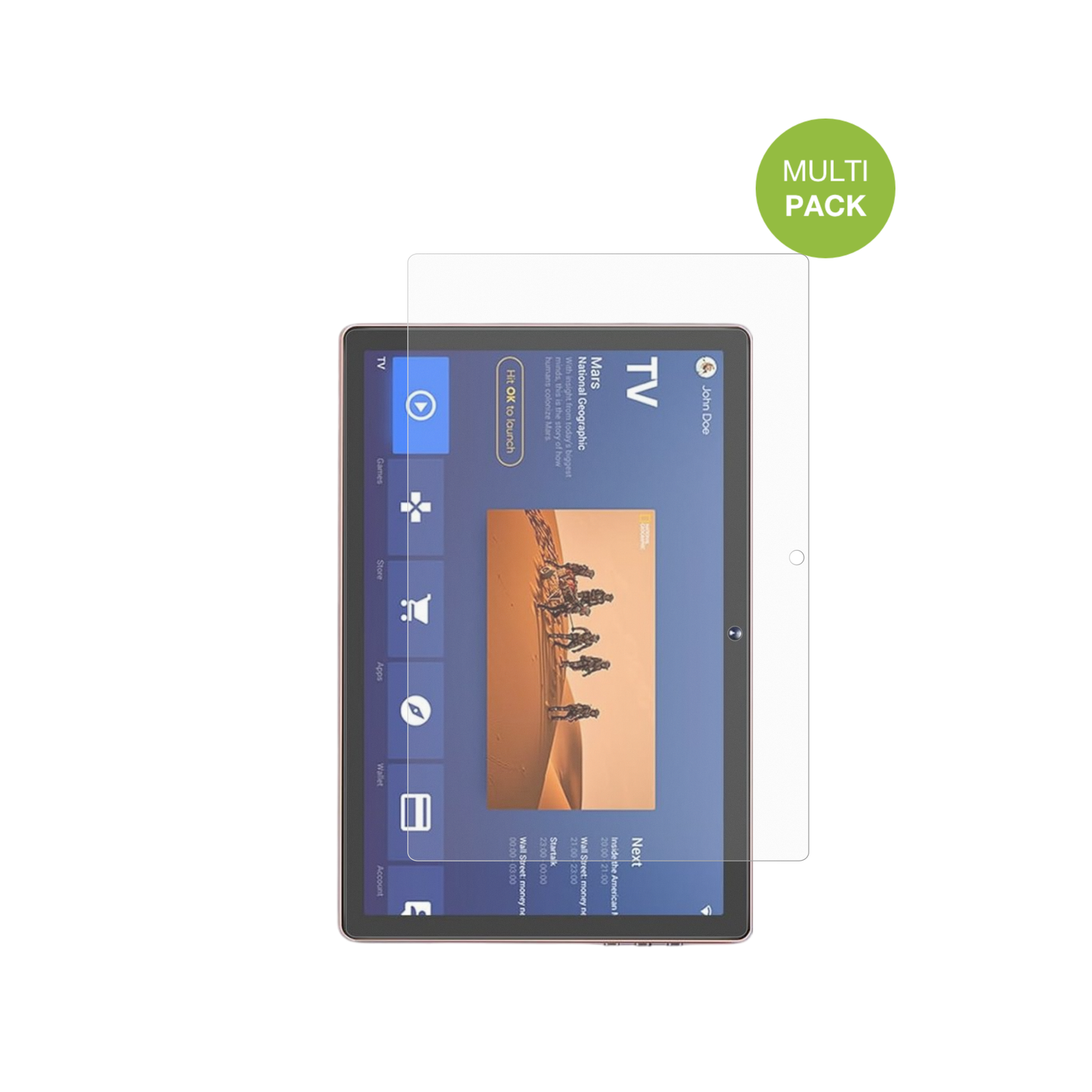 DmoaoD3 10 Zoll mit aufgebrachter dipos Displayschutzfolie, die lästige Fingerabdrücke minimiert