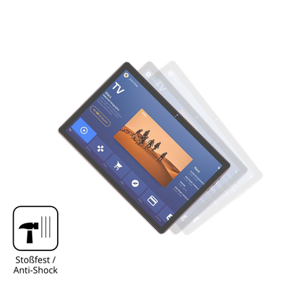 Schutz gegen Kratzer auf dem Dmoao D3 10 Zoll Glas durch Schlüssel, Stöße gegen die Tischkante oder Stürze