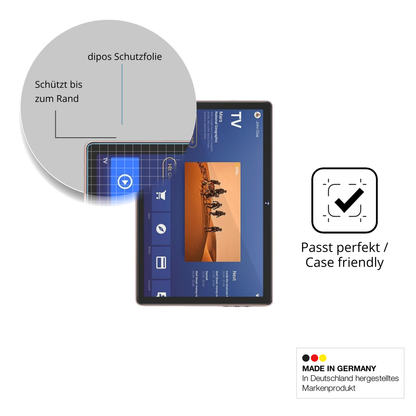 Besonders flexibler Displayschutz mit Anti-Shock-Schicht im Materialmix