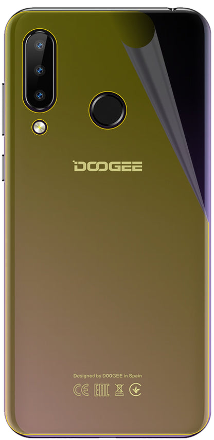 dipos Displayschutz für Doogee N20 Rückseite, transparente Oberfläche, geringe Dicke und perfekte Passform