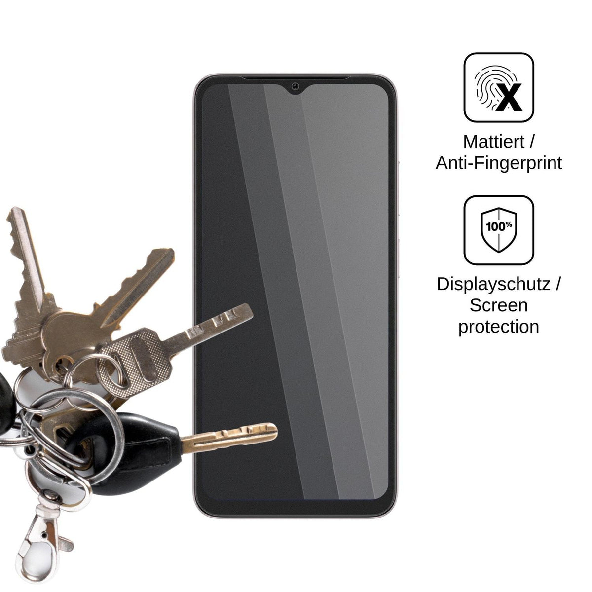 Blickschutzfolie für Doogee Note 60 matt Schutzfolie Privacy