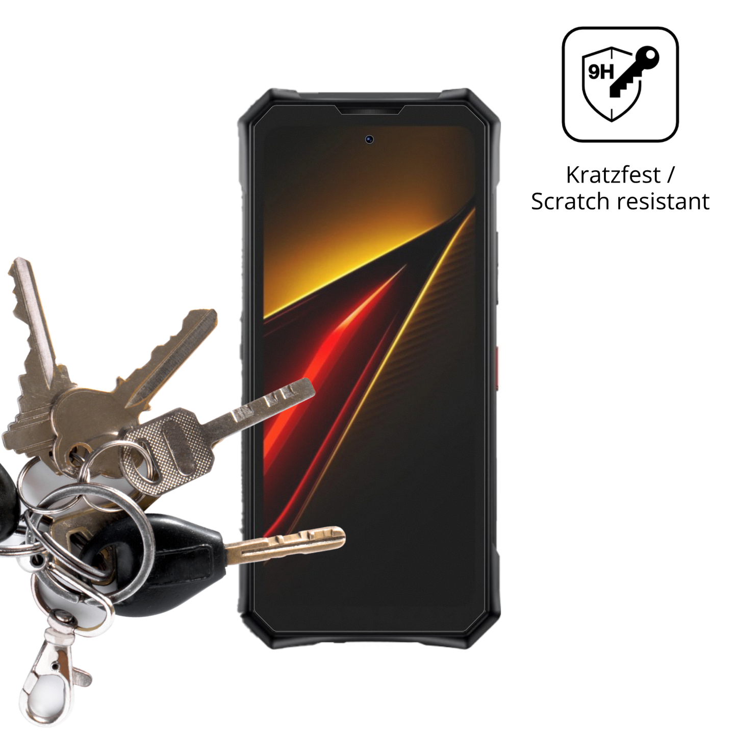dipos Displayschutz für Doogee S300 Pro, mattierte Oberfläche, robuste Festigkeit und perfekte Passform