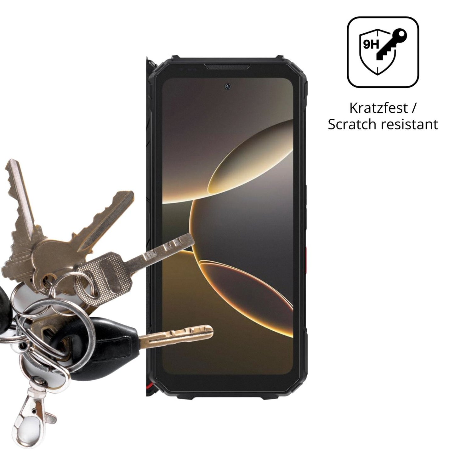 dipos Displayschutz für DOOGEE V Max LR 5G, mattierte Oberfläche, robuste Festigkeit und perfekte Passform