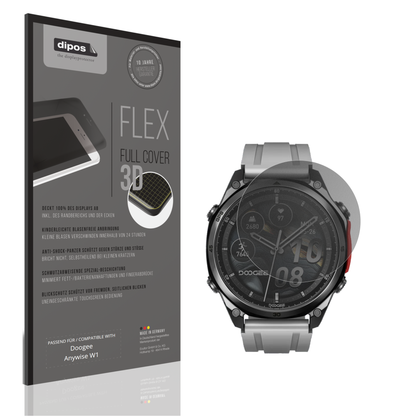 Blickschutzfolie von dipos passend für Doogee Anywise W1, 100% Displayabdeckung und blasenfreie Montage