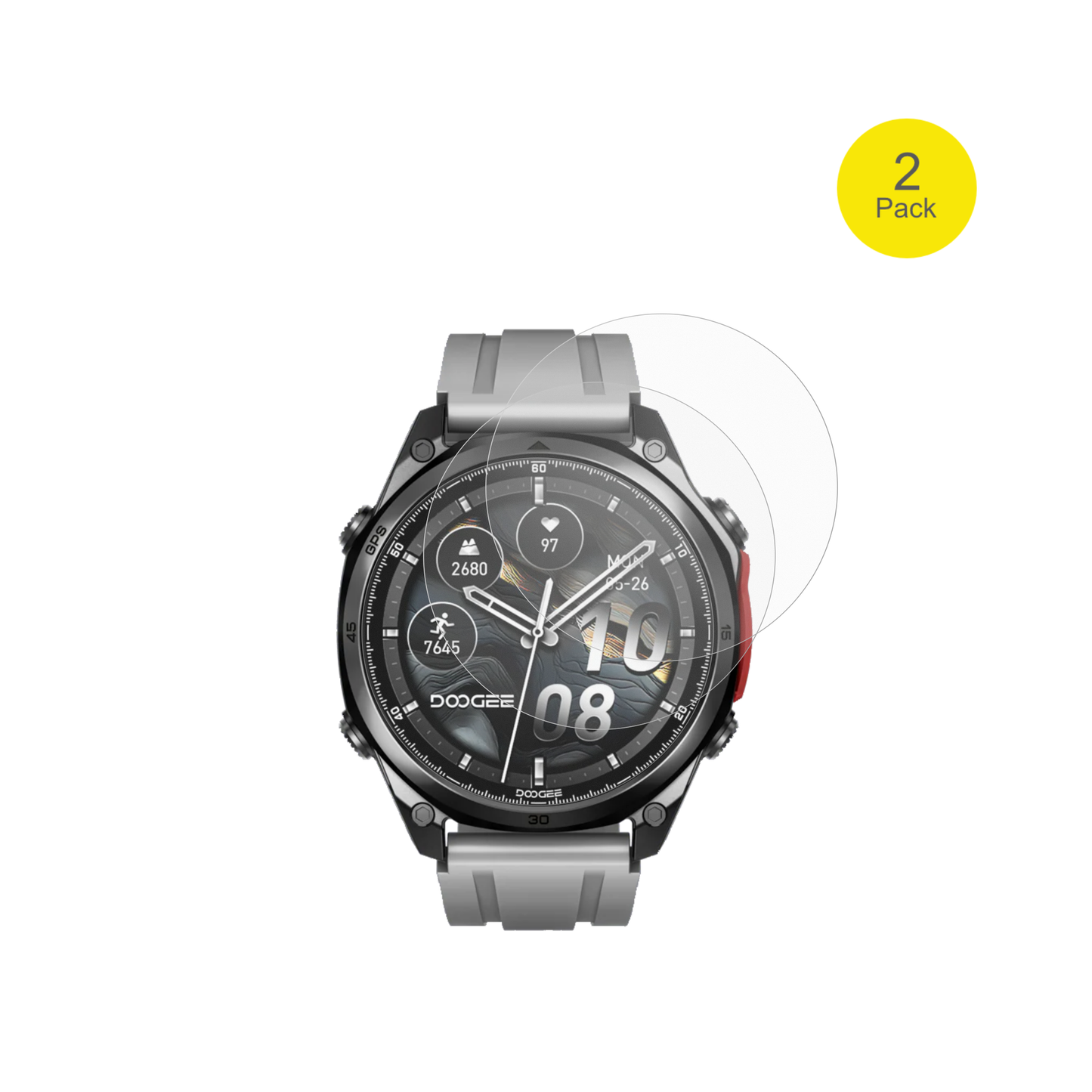 DoogeeAnywise W1 Pro mit aufgebrachter dipos Flex Schutzfolie, glasklare Darstellung ohne Einschränkungen