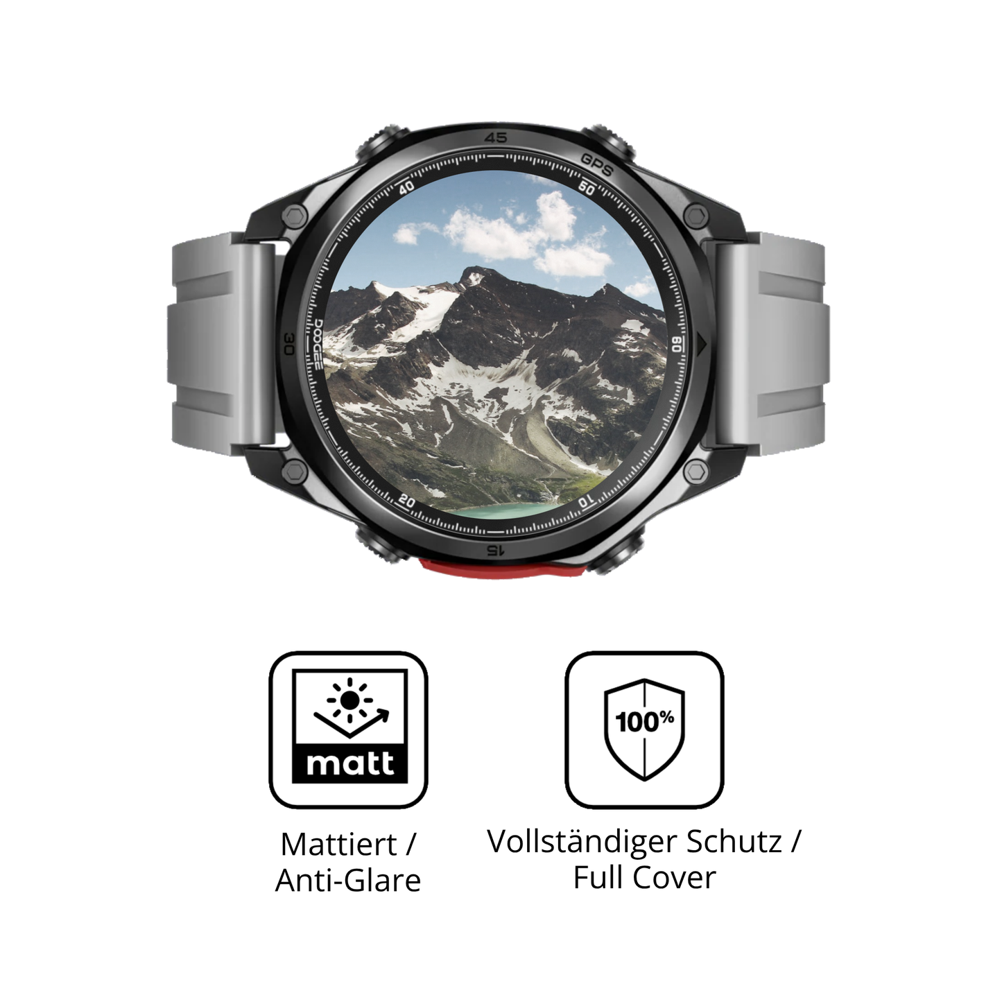 Flexible TPU-Folie passend zugeschnitten für Doogee Anywise W1, vollständige Abdeckung