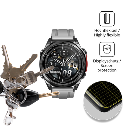 dipos Displayschutz für Doogee Anywise W1 Pro, transparente Oberfläche, geringe Dicke und perfekte Passform