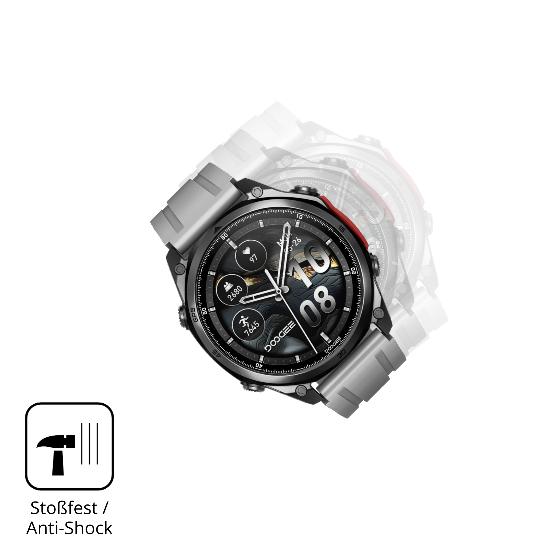 Schutz gegen Kratzer auf dem Doogee Anywise W1 Glas durch Schlüssel oder Ähnliches