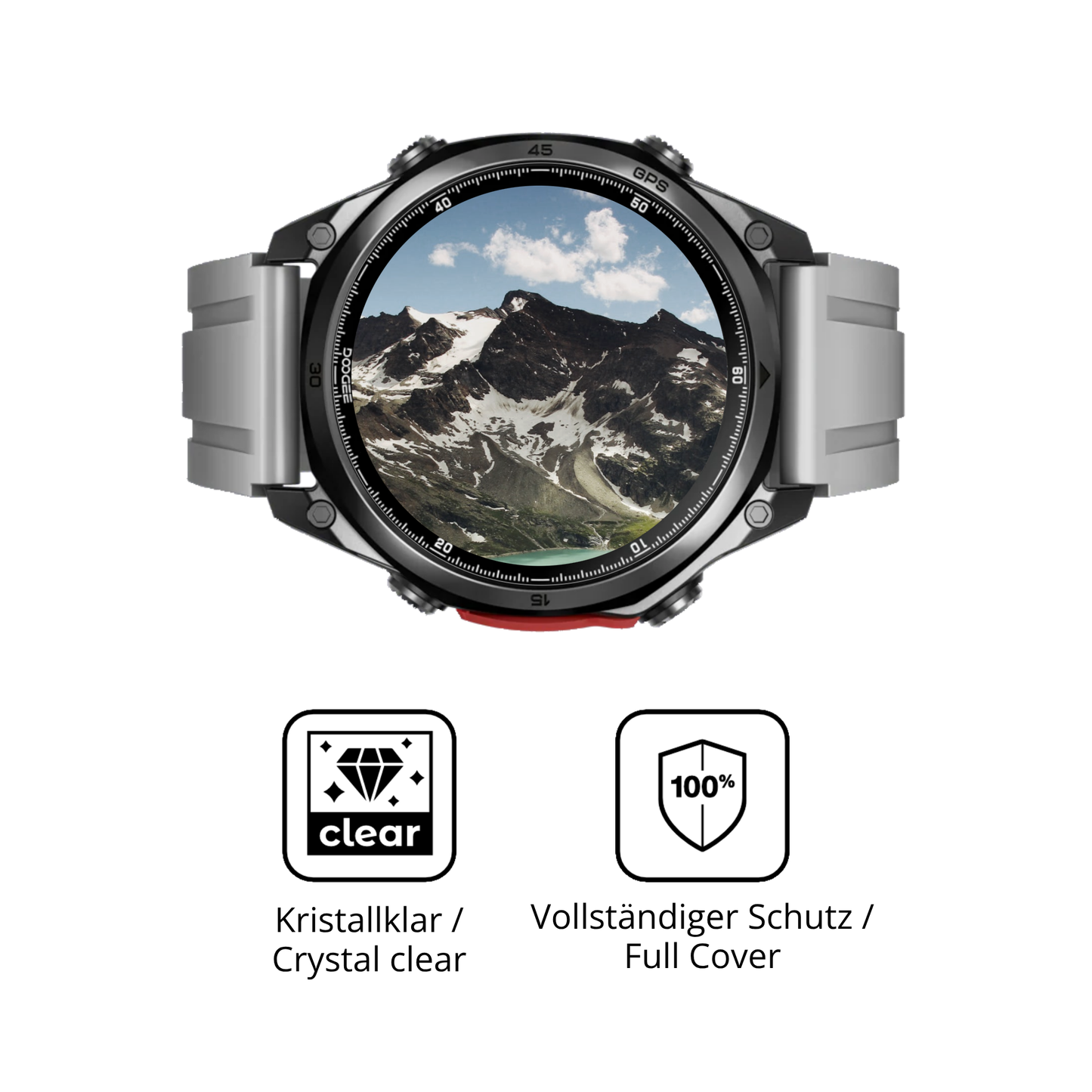 Dünne und klare Folie passend zugeschnitten für Doogee Anywise W1 Pro