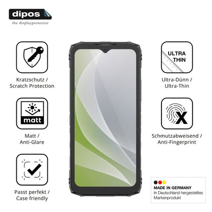 4x Schutzfolie matt für Doogee Blade 10 Pro Energy Display-Schutzfolie