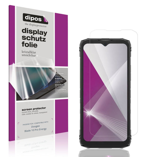 4x Schutzfolie klar für Doogee Blade 10 Pro Energy Display-Schutzfolie