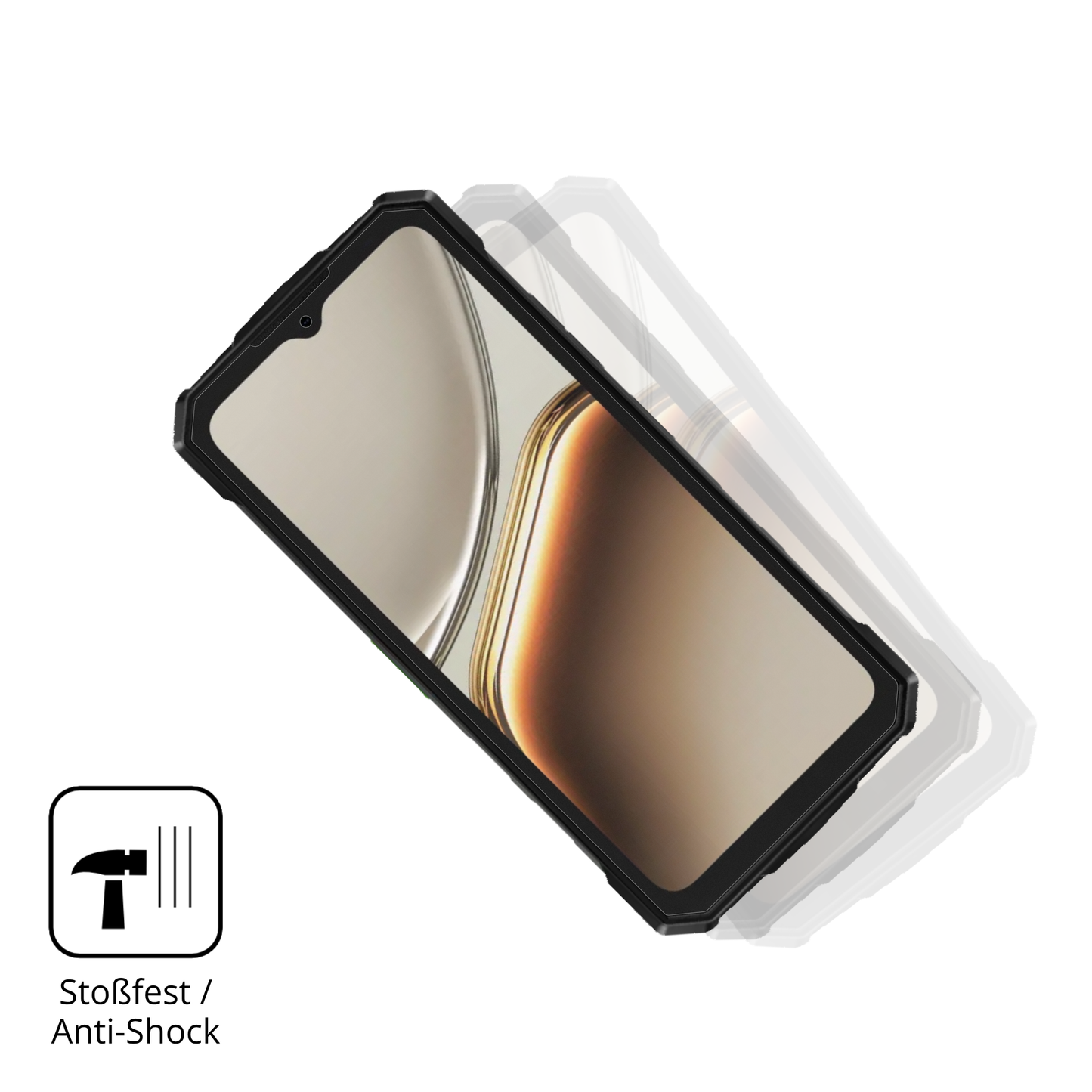 Schutz gegen Kratzer auf dem DOOGEE Fire 5 Pro Glas durch Schlüssel, Stöße gegen die Tischkante oder Stürze