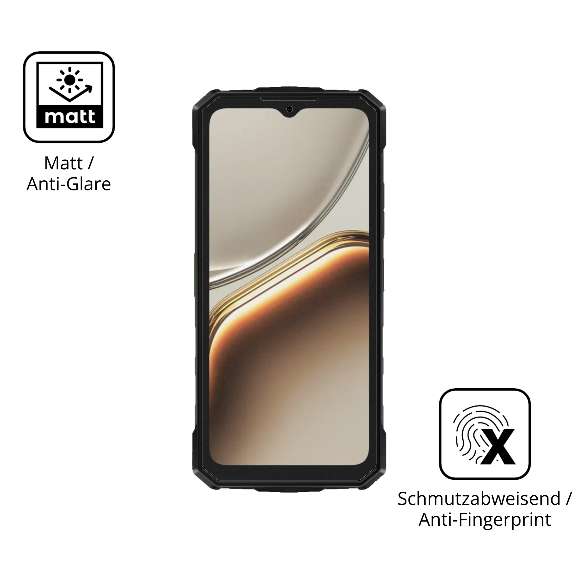 9H Hartbeschichtete, flexible Folie passend zugeschnitten für DOOGEE Fire 5 Pro