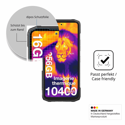 Schutzglasfolie mit optimaler Passform, zur Verwendung mit Hüllen geeignet
