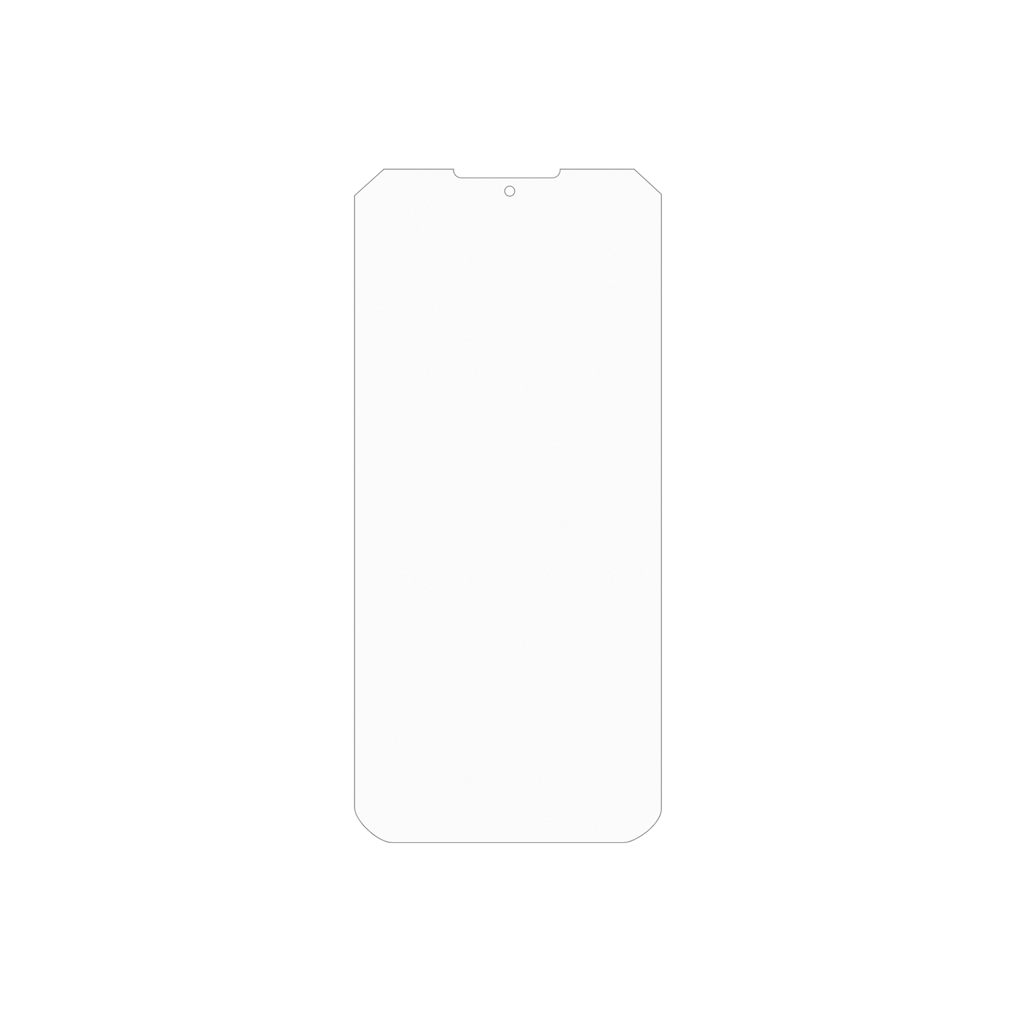 4x Schutzfolie matt für Doogee Fire7 Outdoor Display-Schutzfolie