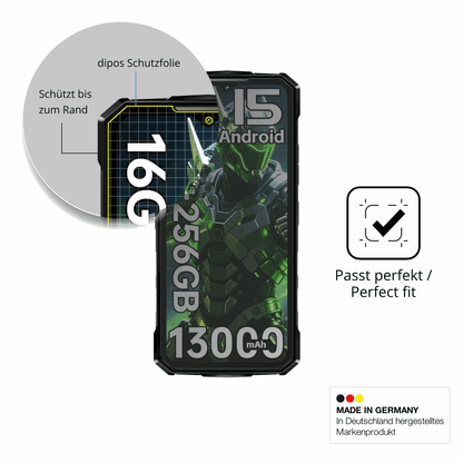 Blickschutzfolie für Doogee Fire7 Outdoor matt Schutzfolie Privacy