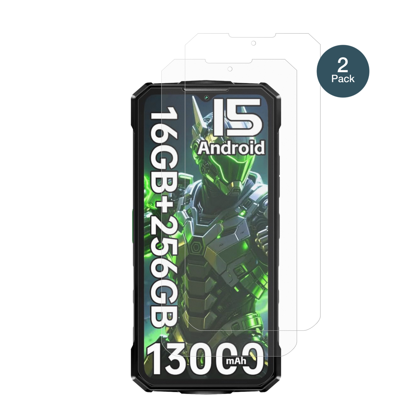 2x 9H Schutzfolie matt für Doogee Fire7 Outdoor Panzerfolie