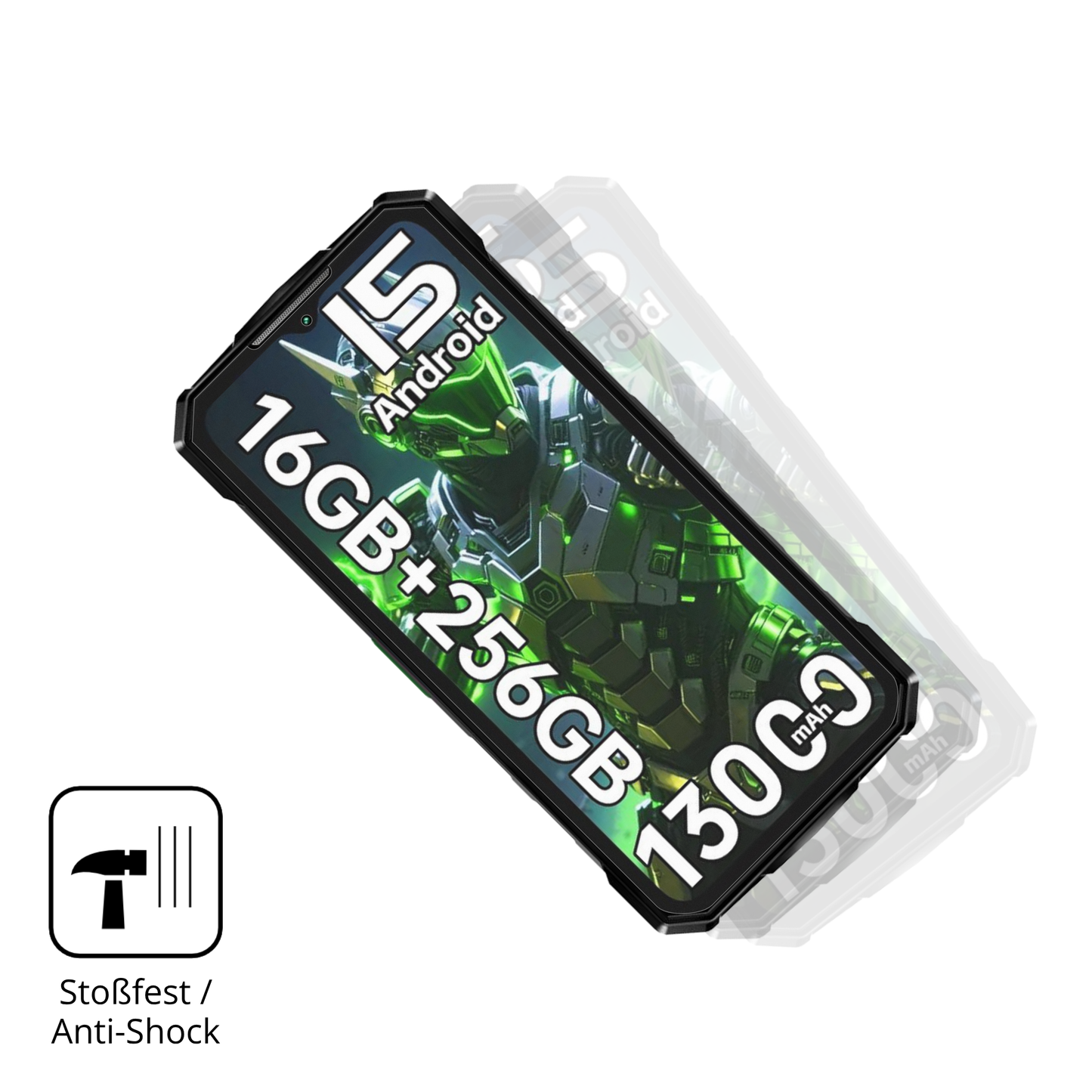 2x 9H Schutzfolie matt für Doogee Fire7 Outdoor Panzerfolie