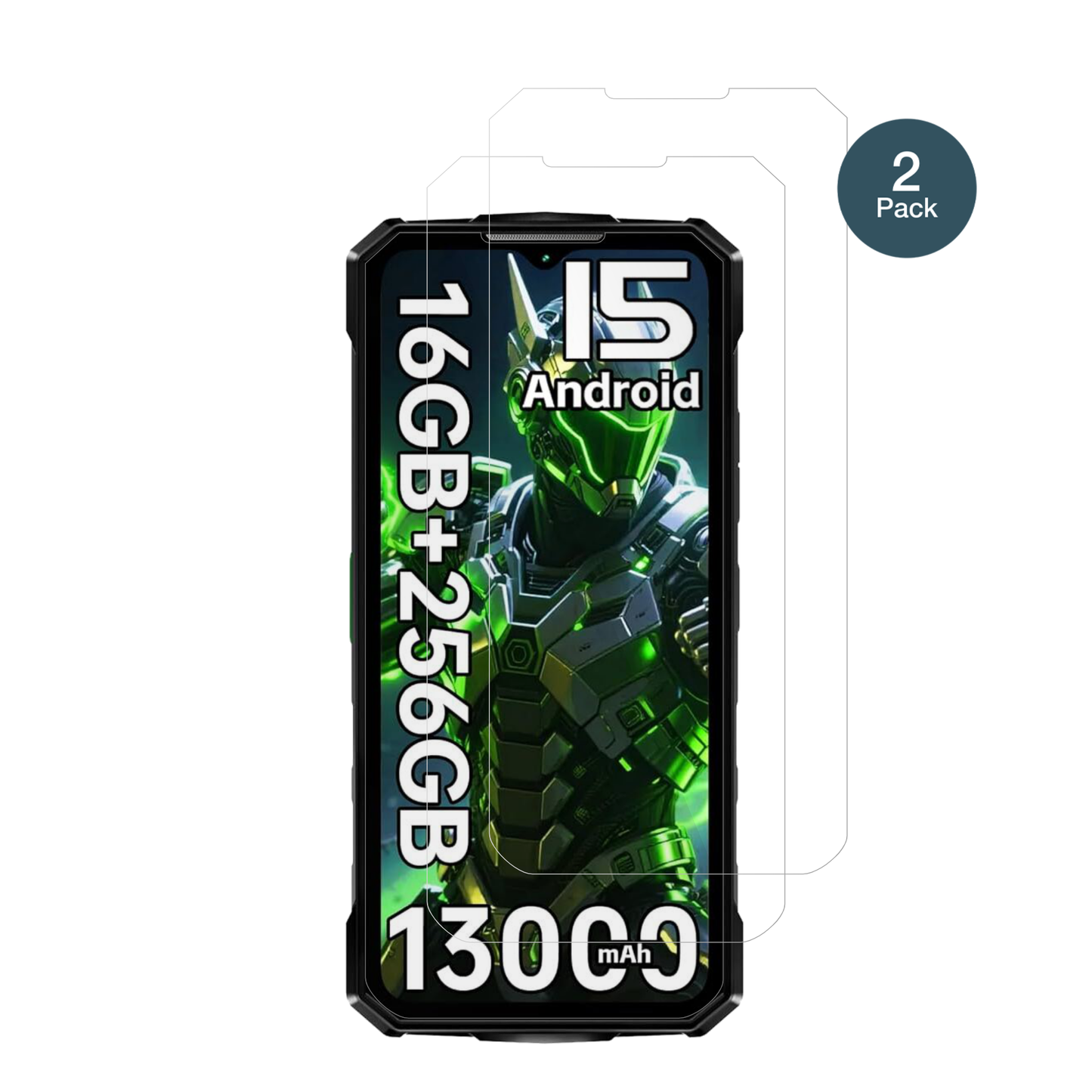 2x 9H Schutzfolie für Doogee Fire7 Outdoor Panzerfolie