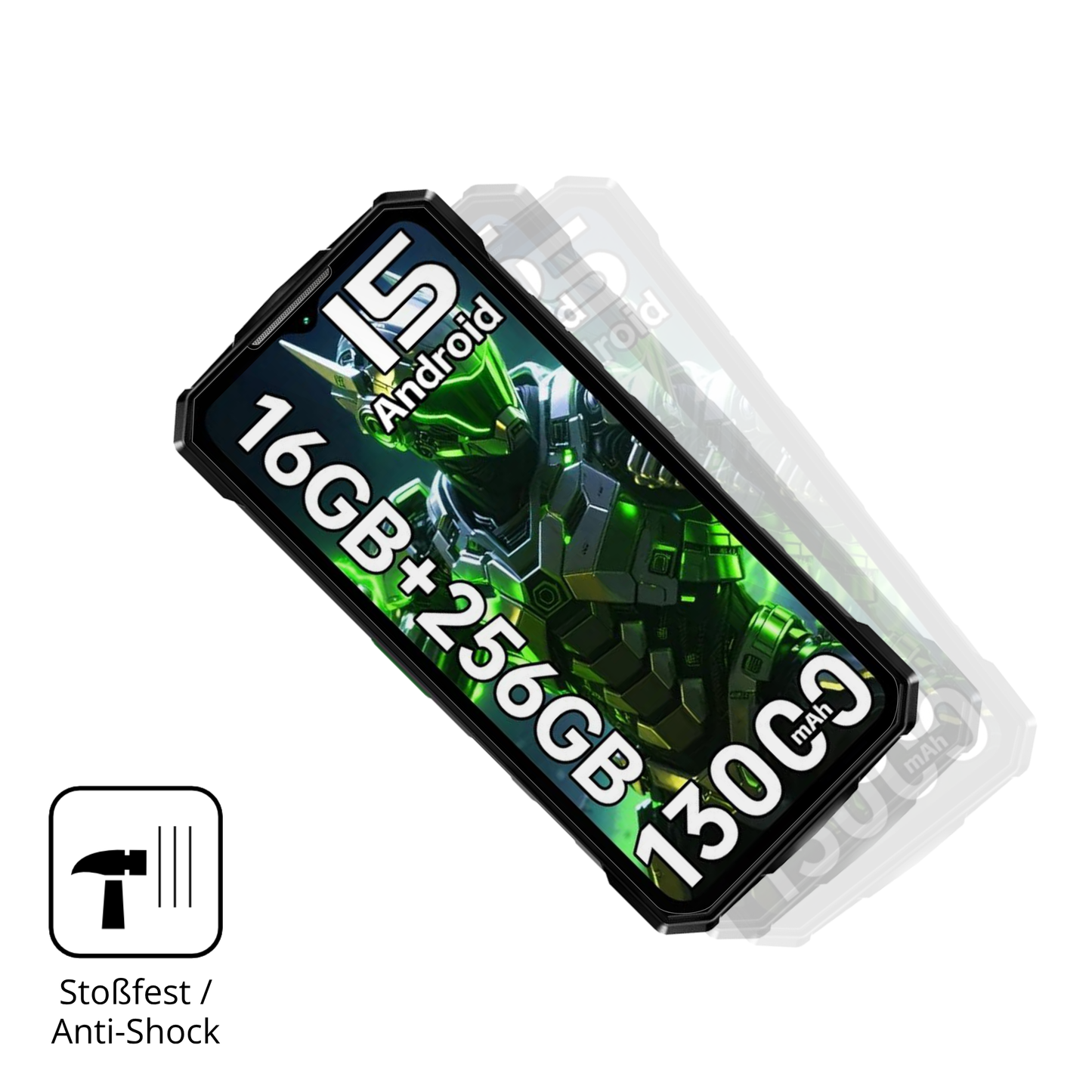 2x 9H Schutzfolie für Doogee Fire7 Outdoor Panzerfolie