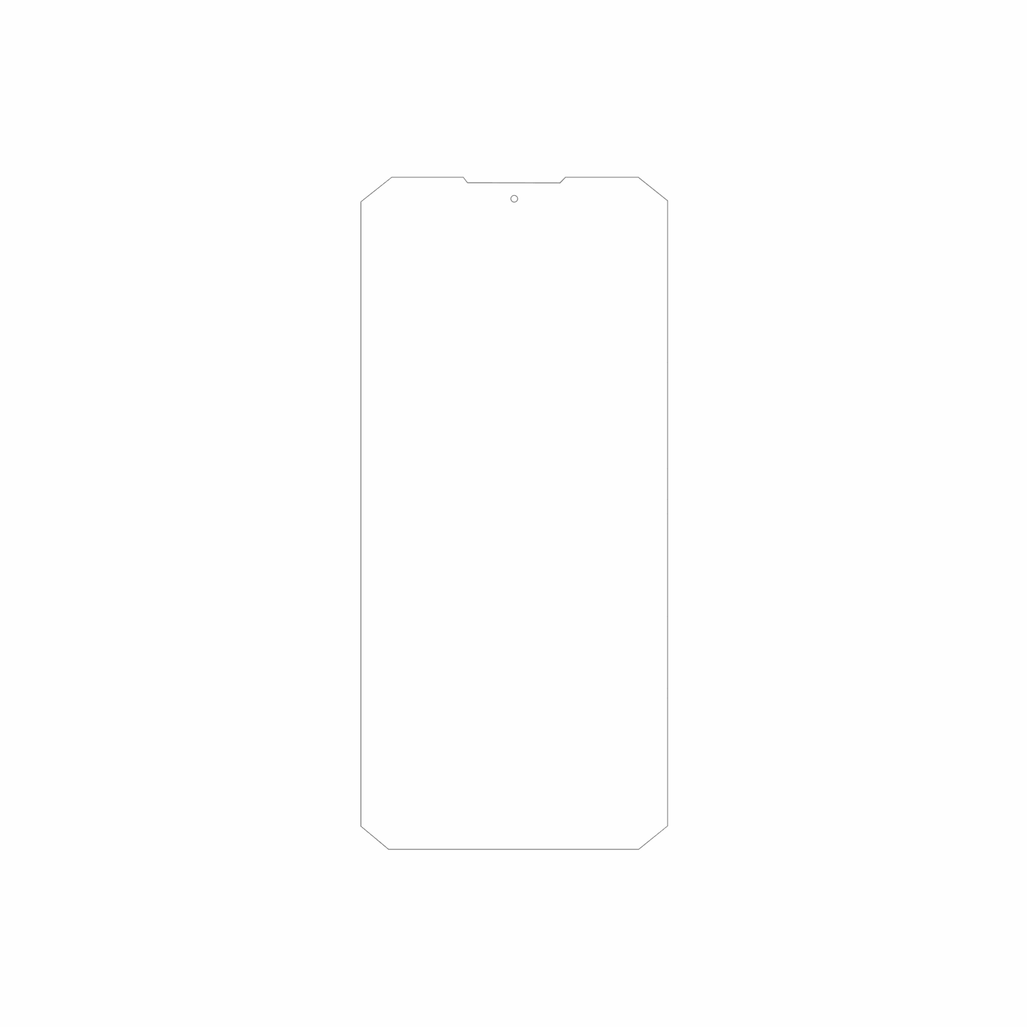 dipos Displayschutz für DOOGEE Fire 7 Pro, mattierte Oberfläche, geringe Dicke und perfekte Passform