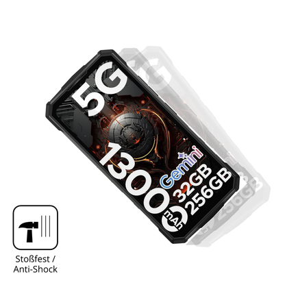 Schutz gegen Kratzer auf dem DOOGEE Fire 7 Pro Glas durch Schlüssel, Stöße gegen die Tischkante oder Stürze