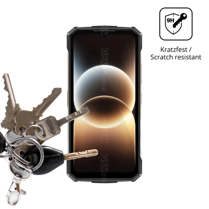dipos Displayschutz für Doogee Fire 7 Ultra, transparente Oberfläche, perfekte Passform auch für die Rundungen