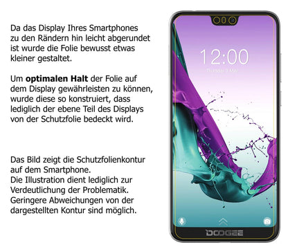 Dünne und klare Folie passend zugeschnitten für Doogee N10