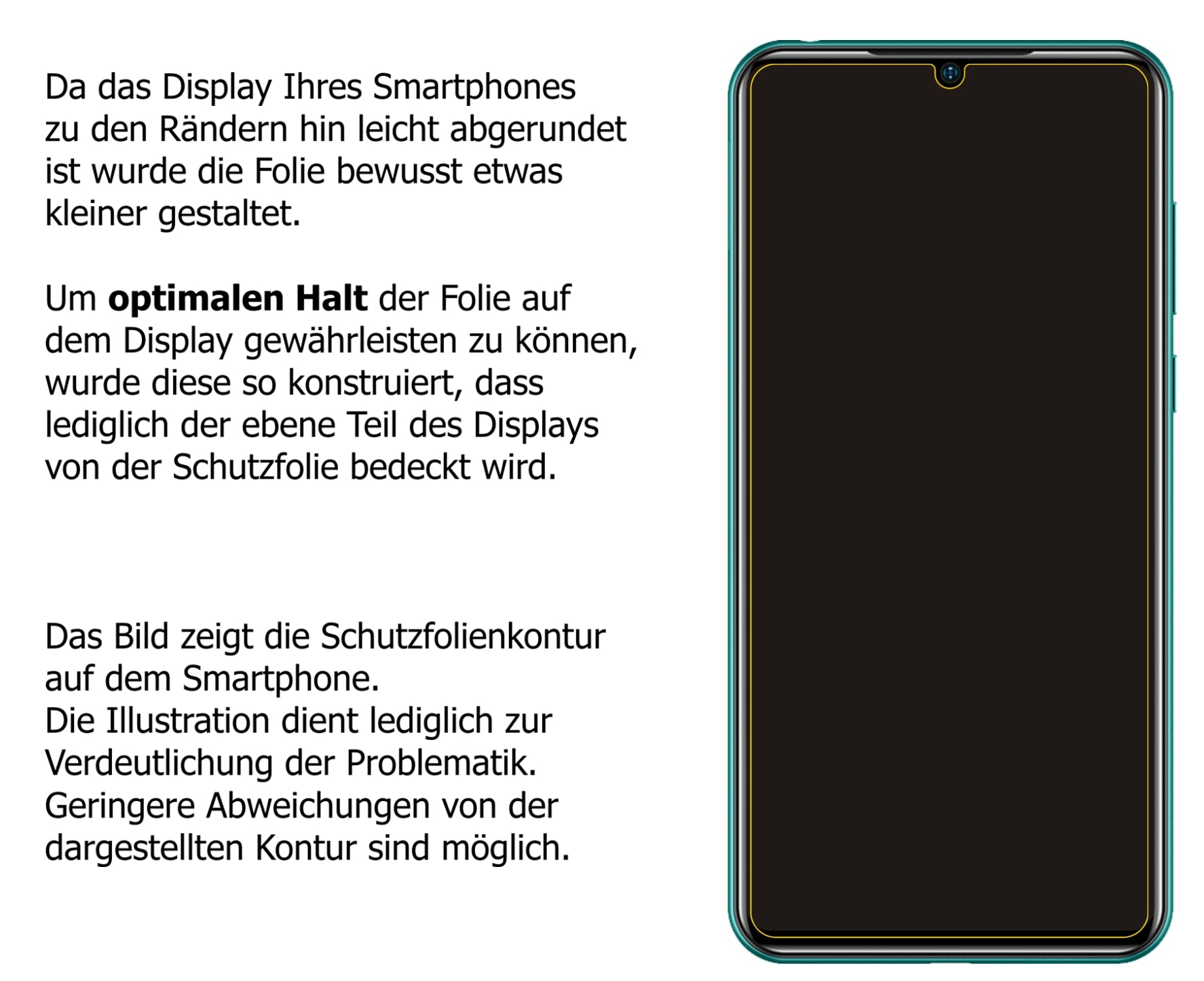 Dünne und klare Folie passend zugeschnitten für Doogee N20 Pro