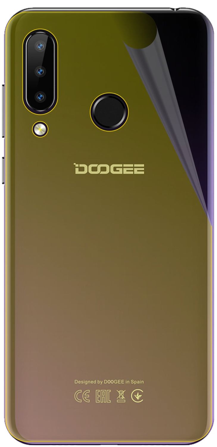 3x 3D Full Cover Schutzfolie für Doogee N20 Rückseite