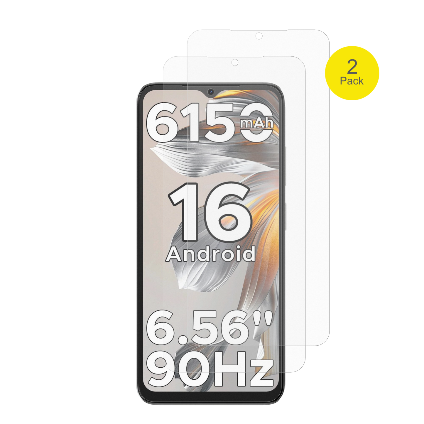 2x Full Cover Schutzfolie matt für Doogee Note 56